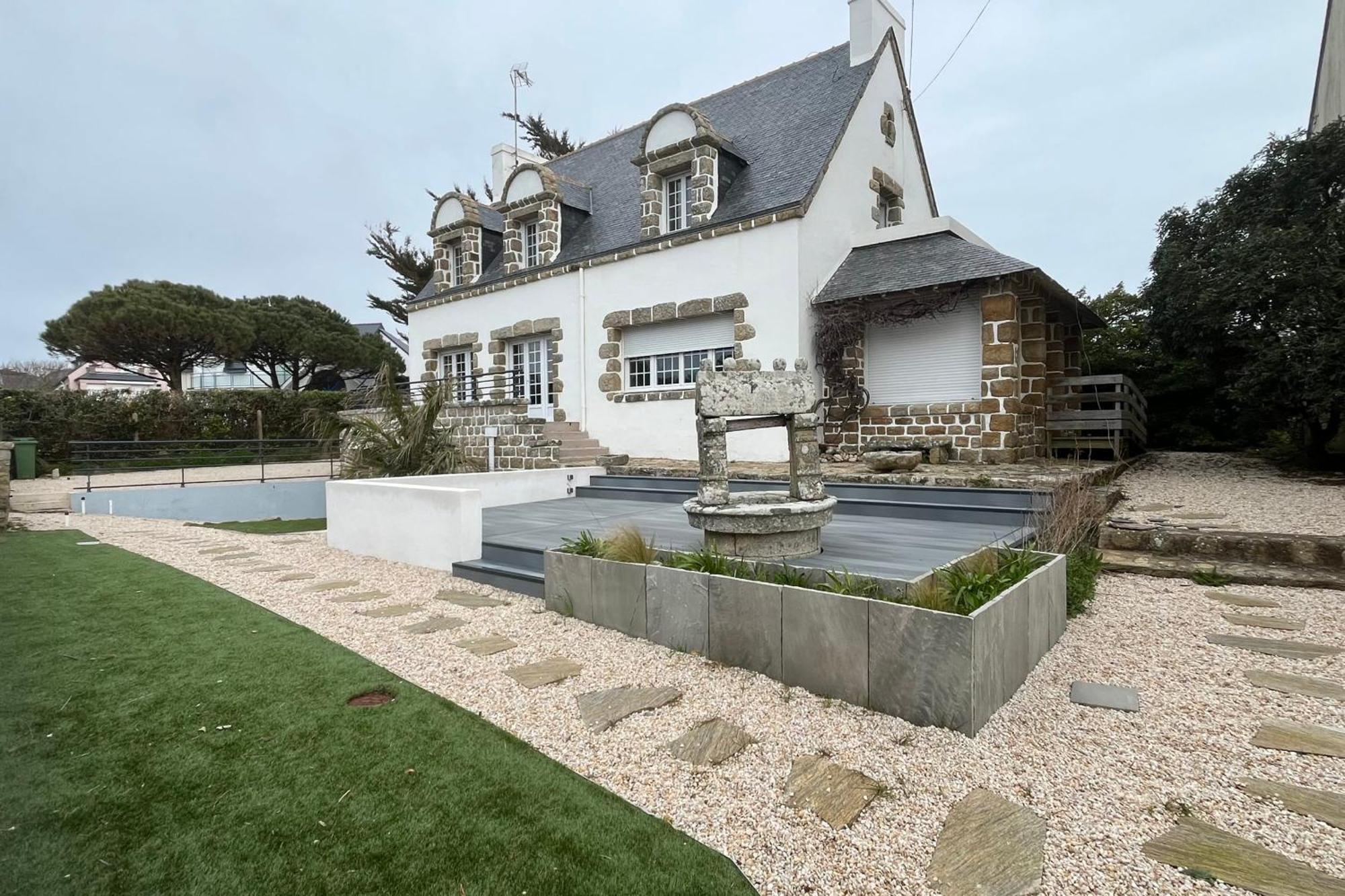 Grande Maison Vue Mer La Grande Plage A Pied Киберон Экстерьер фото